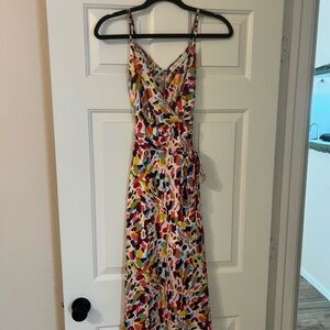 Multicolor Sleeveless midi Dress